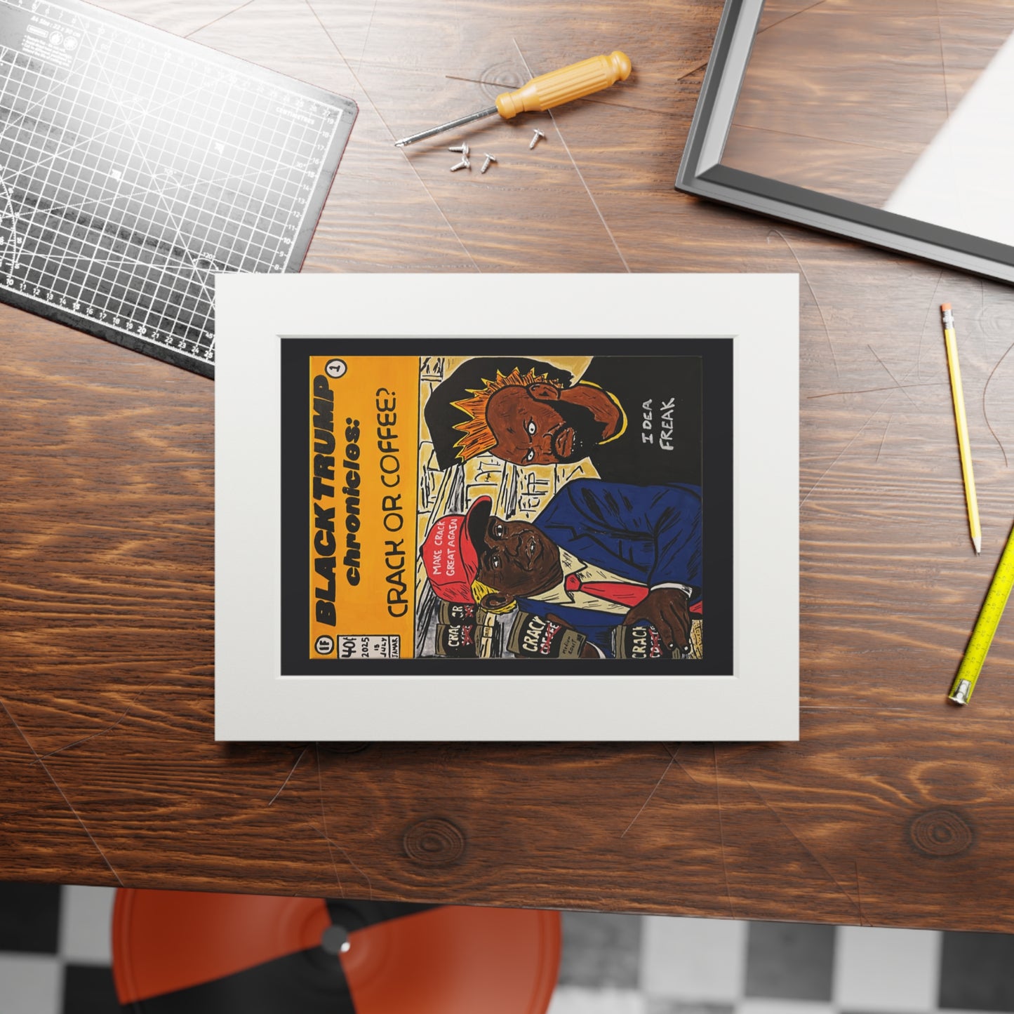 Black Trump Chronicles (Passepartout Paper Frame)