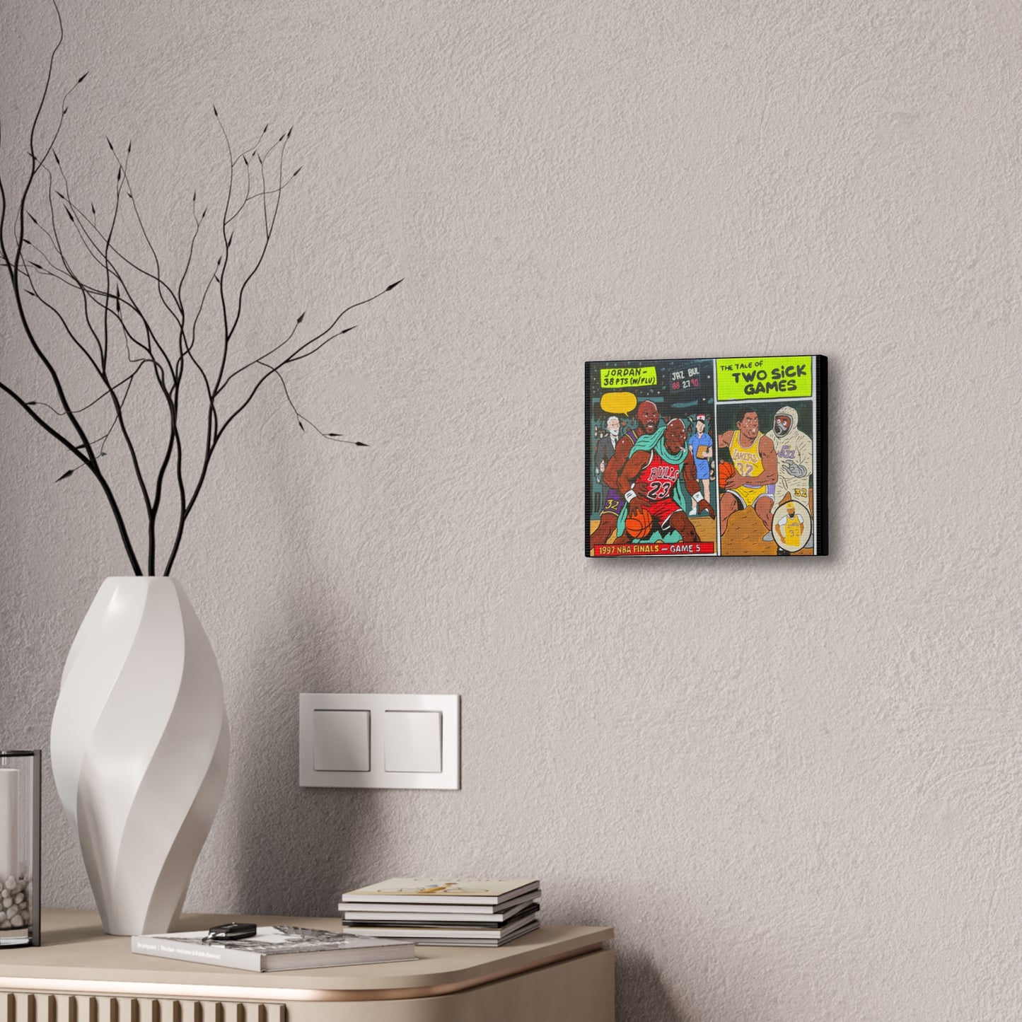 2 Sick Games Canvas Stretched, 0.75"