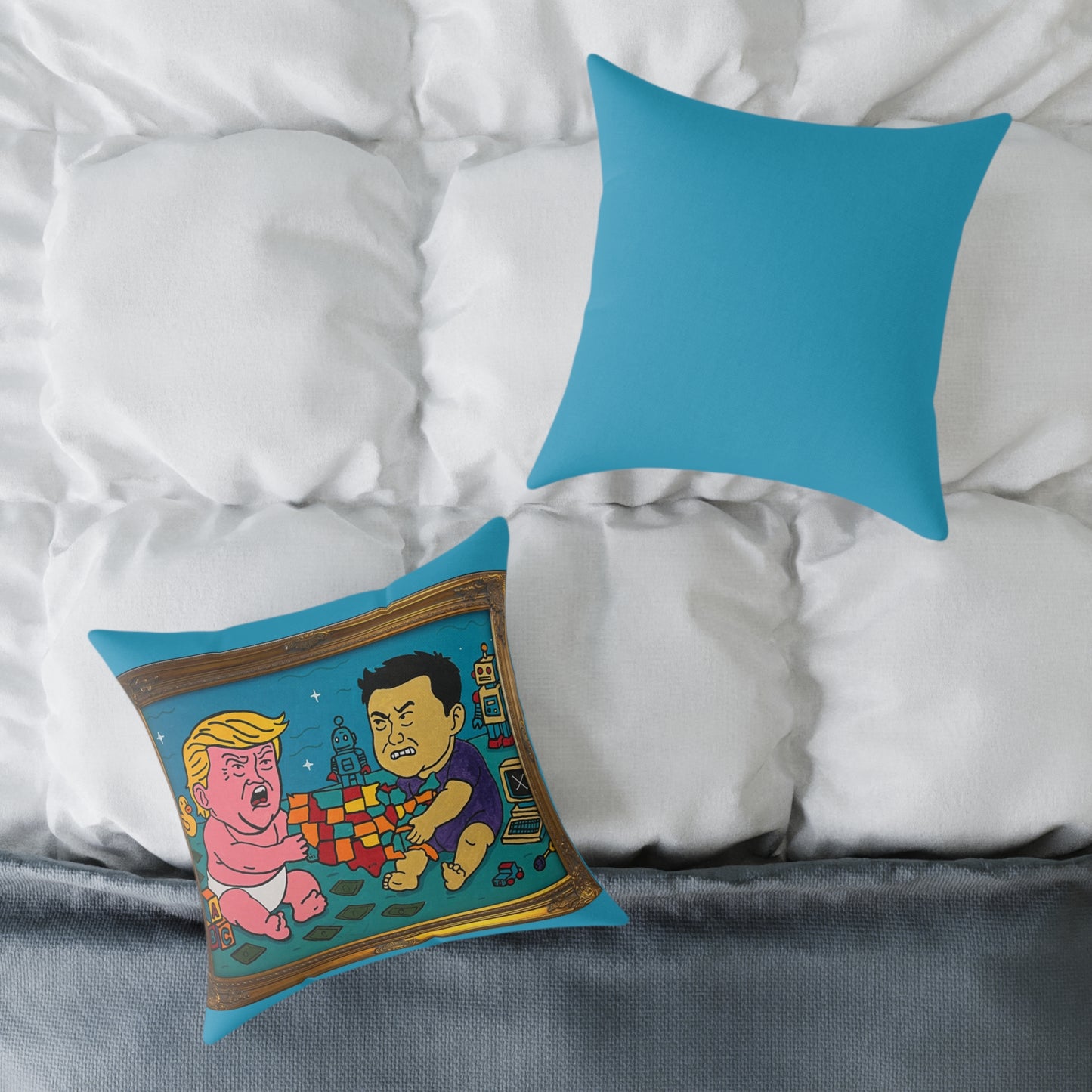 Square Poly Canvas Pillow