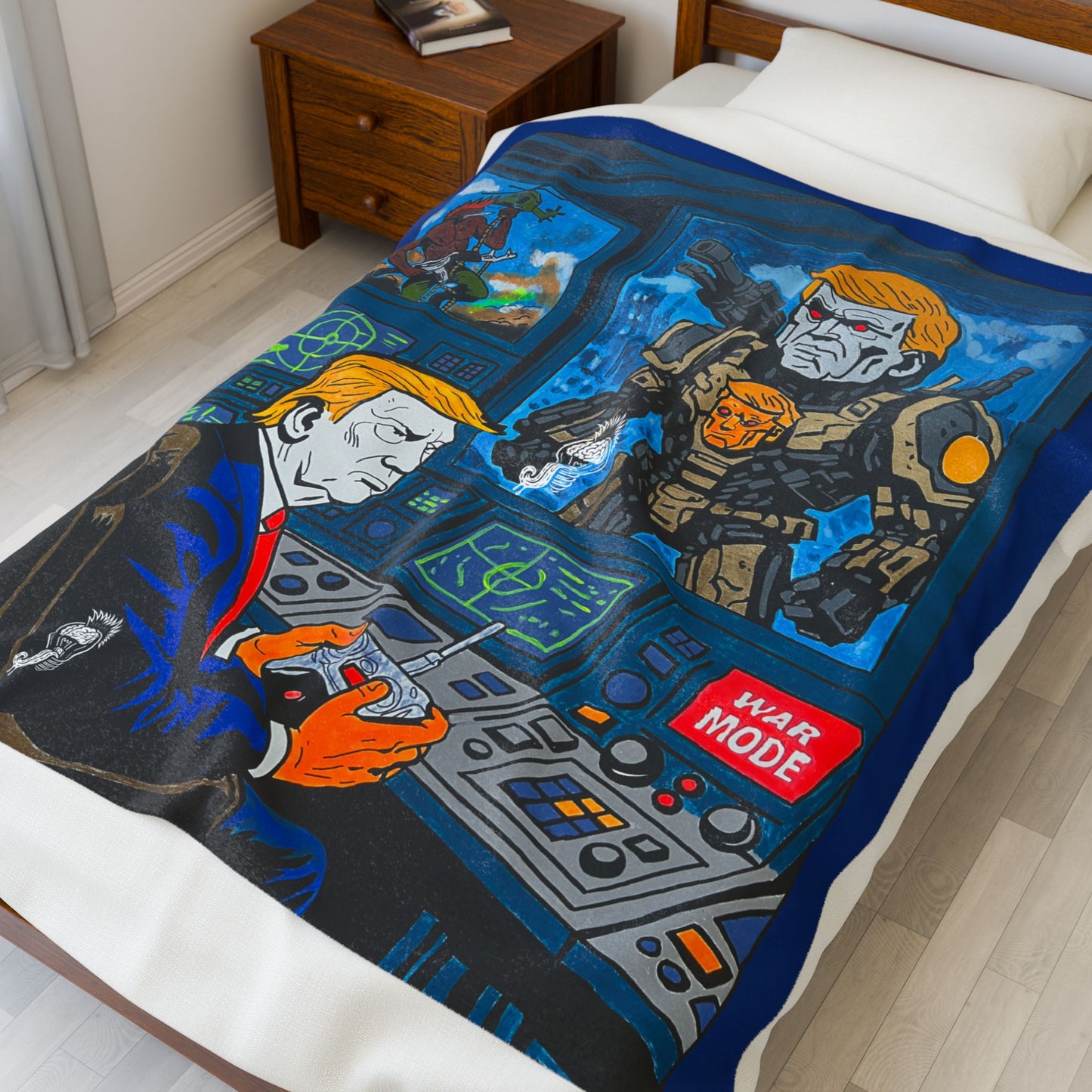 MAGAtron Trump Velveteen Plush Blanket