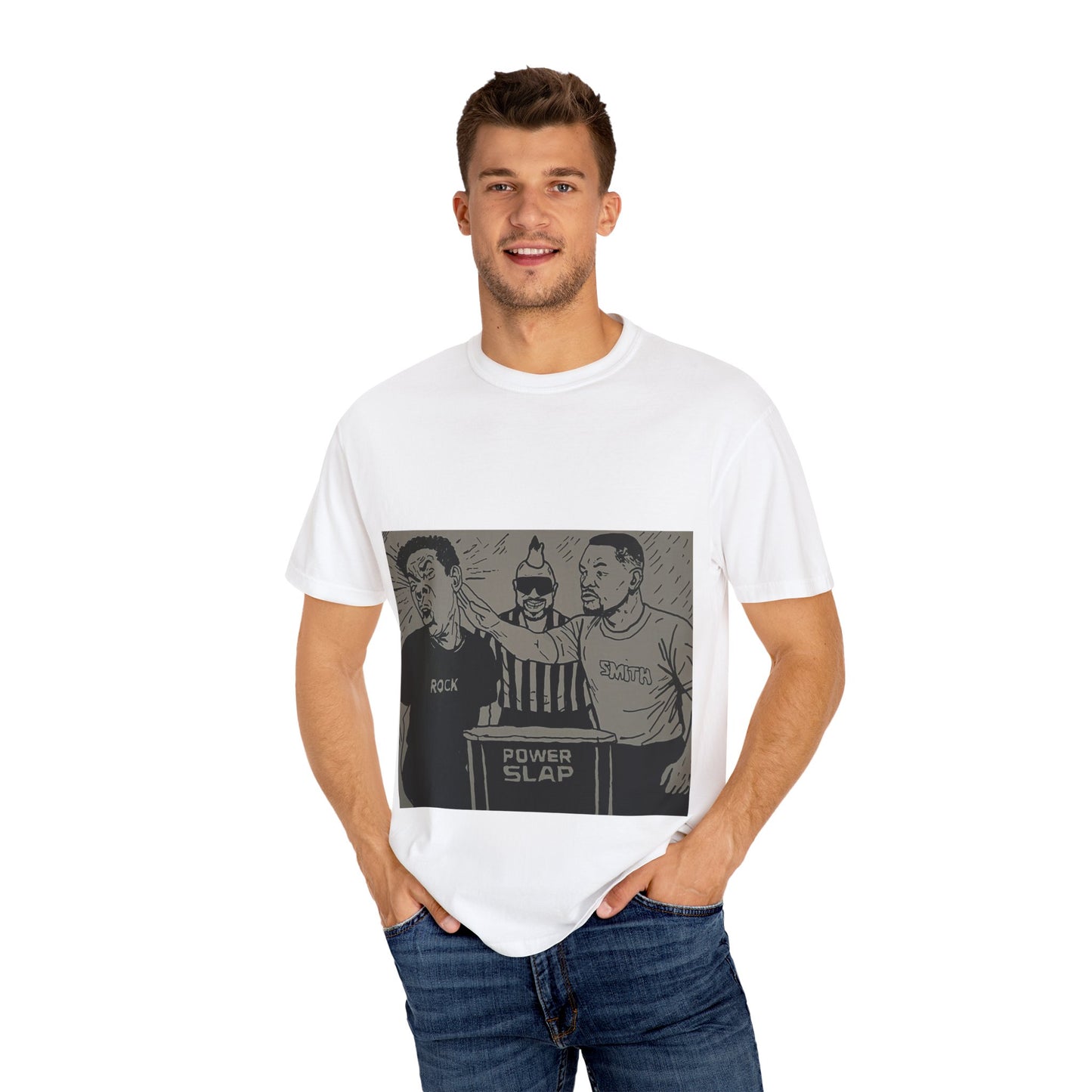 Power slap comp Unisex Garment-Dyed T-shirt