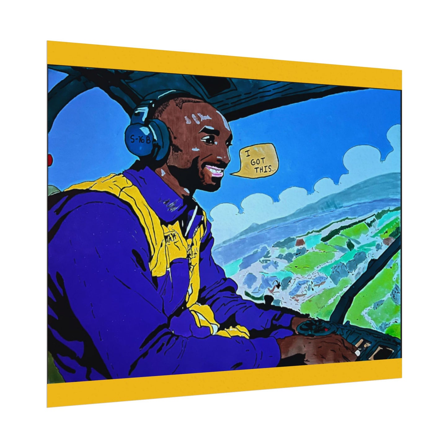 Kobe “I Got This” Textured Watercolor Matte Posters