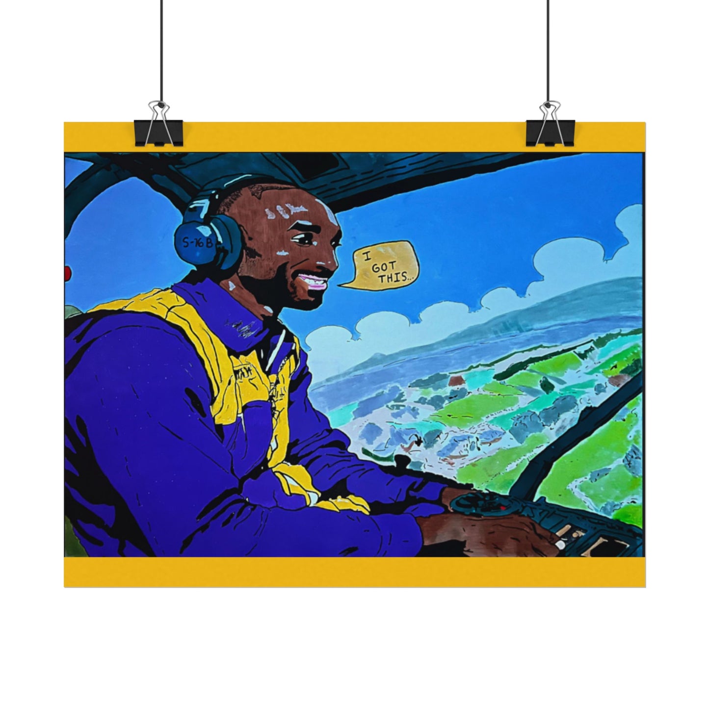 Kobe “I Got This” Textured Watercolor Matte Posters