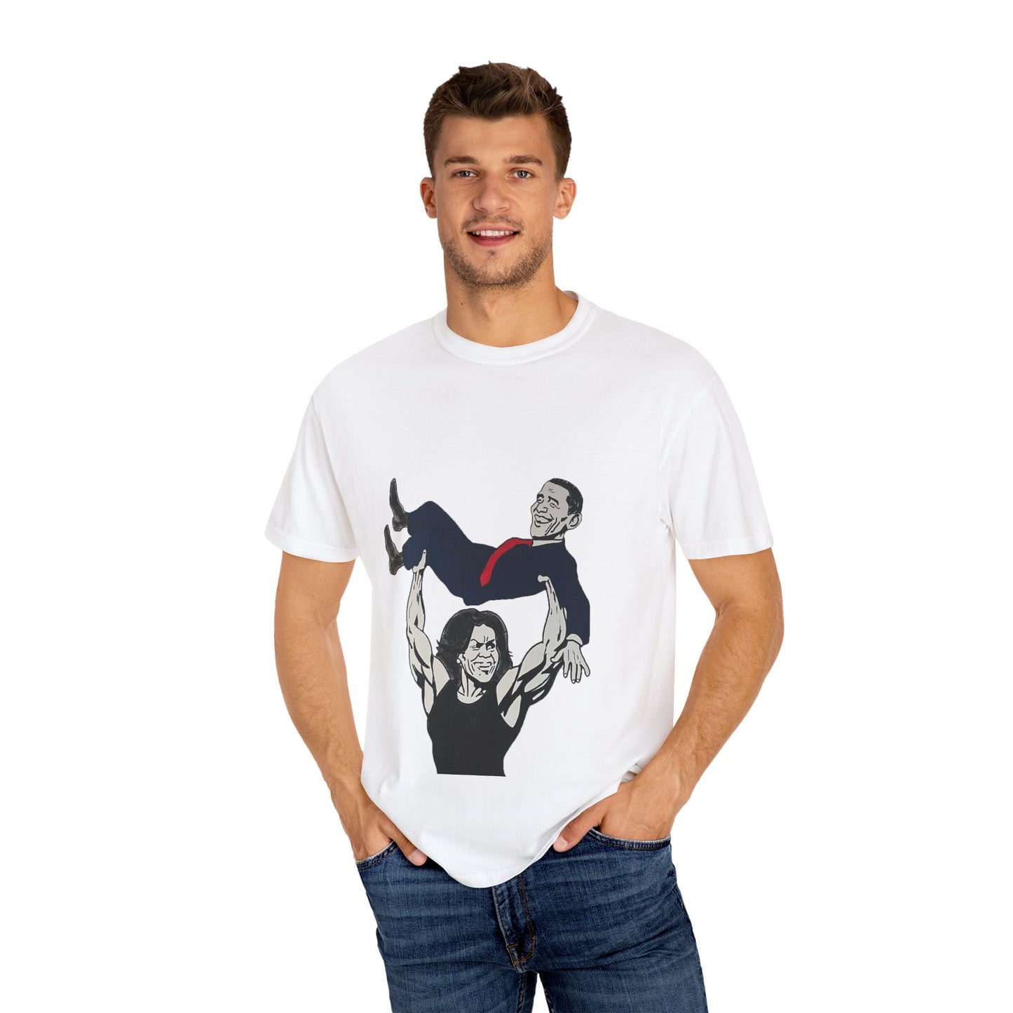 Michelle Uplifting Barack Unisex Garment-Dyed T-shirt