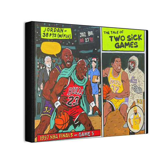 2 Sick Games Canvas Stretched, 0.75"