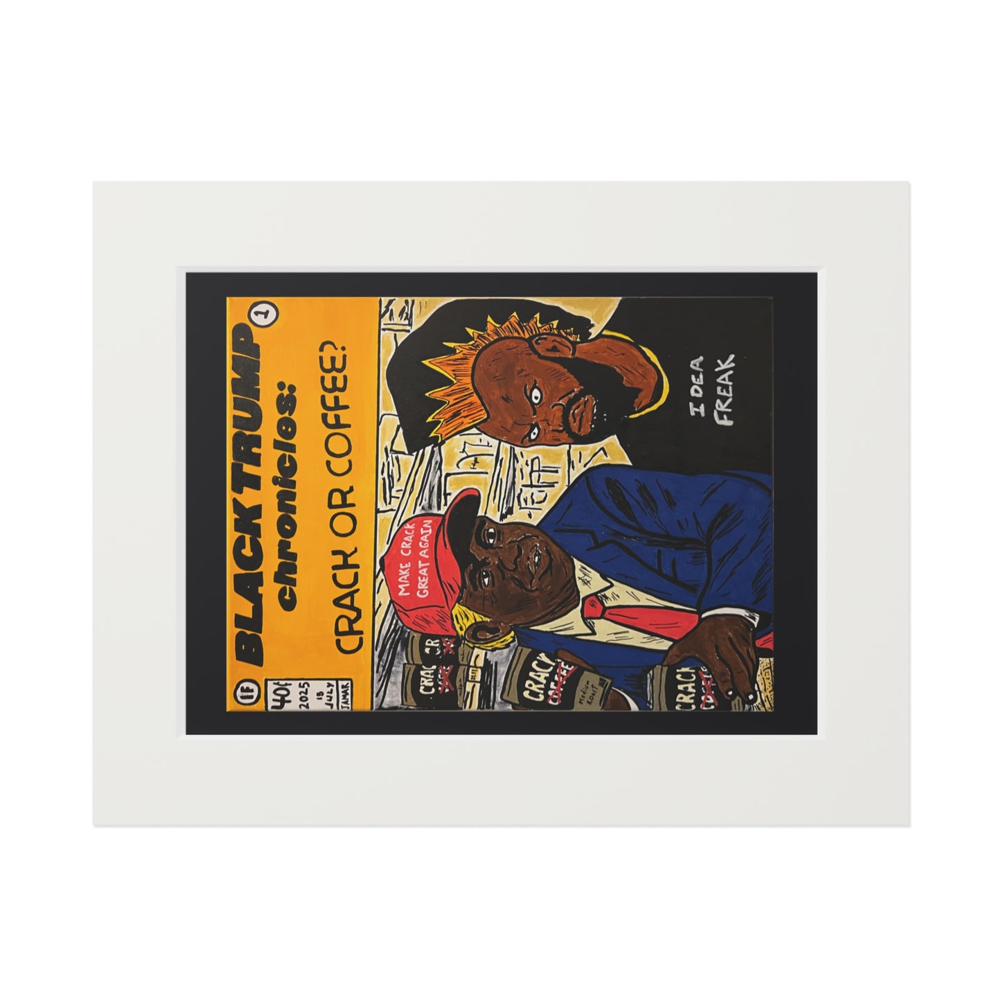 Black Trump Chronicles (Passepartout Paper Frame)