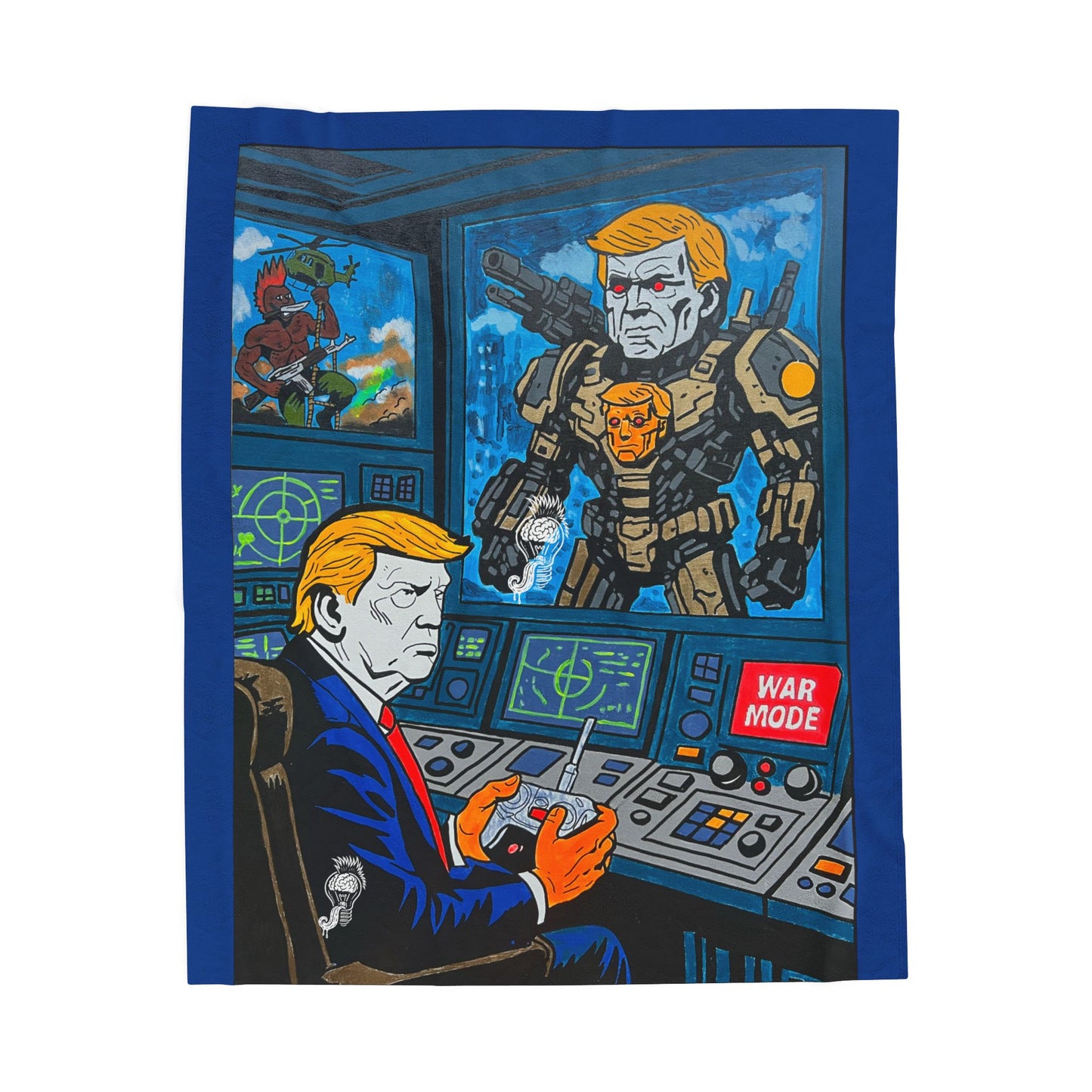 MAGAtron Trump Velveteen Plush Blanket
