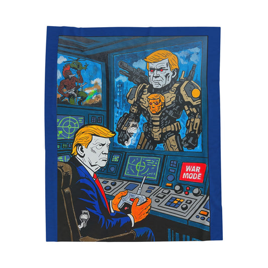 MAGAtron Trump Velveteen Plush Blanket