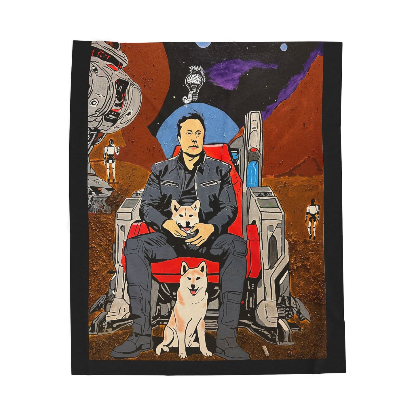 Elon Musk Velveteen Plush Blanket